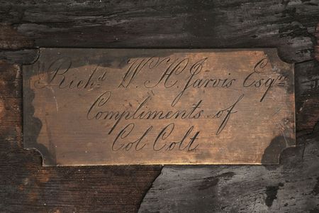 Lot #8034 Colt Armory Double 1860 Army Presentation Case - A Charred Relic Salvaged from the Office of Vice President Richard Jarvis, Presented to Him by Company Founder Samuel Colt - Image 2